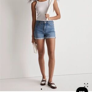 Madewell High Rise Denim Distressed Women Shorts